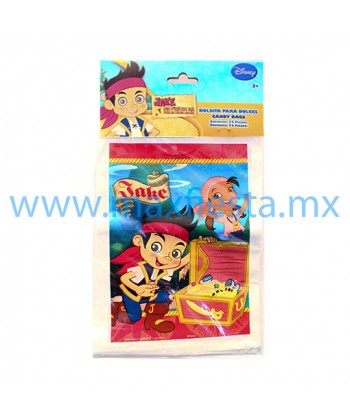 Bolsas para dulces de Jake y los piratas de nunca jamás